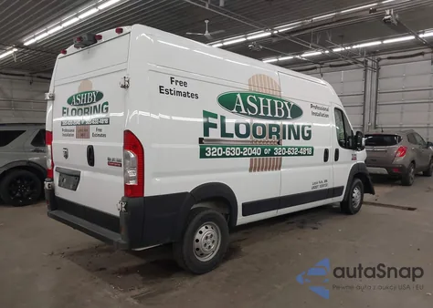 2020 Ram Promaster 2500 High Roof 159 Wb from USA, damaged, VIN 3C6TRVDG3LE139694